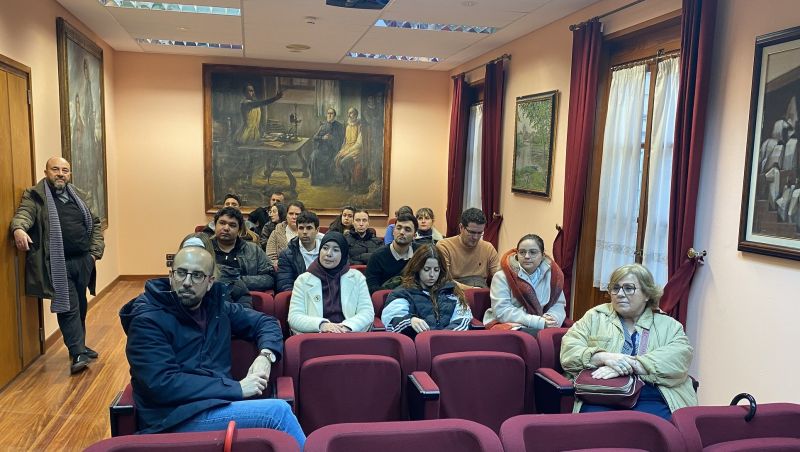 Visita a la Academia de los alumnos del Master de Patrimonio